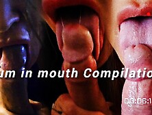 [4K] Sperm in Mouth Compiliation! Deepthroat and spunk dripping!