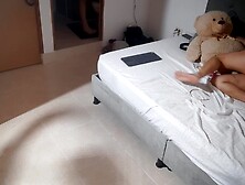 swallowing my dildo while my wifey moves her tasty behind on all fours