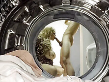 My Stepsister gets Trapped in the Washing Machine and I Help Her