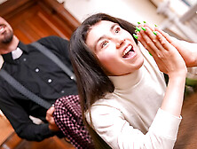 I’m still a virgin,  Father,  but not up my ass! Tony The D & Ella June for DamnTight