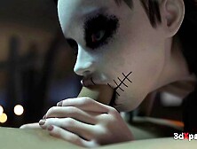 Deep throat xxx with fascinating puss from 3DXPassion