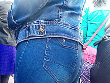 Large Bum In Denim Is Milf