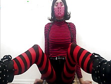 Sissy Red-Stripped E-Girl Edges