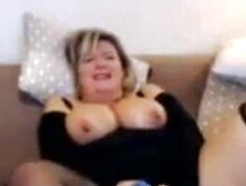 French Amateur Couple With Huge Tits On Webcam (Mature Boobs )