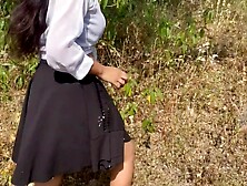 Srilankan Sexy Step Sis Doggy Sex and Rough Fuck in Jungle Outdoorකැරි බේරෙන්න හුකමු කෙල්ලට