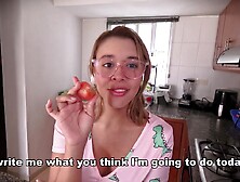cucumber goes inside my tight pink pussy and then into my mouth,  wanna film with me? - ALIX VLOGS