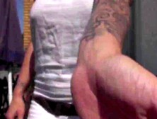 Golden-haired hottie with large tits gets sprayed outdoor