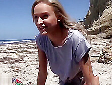 Bang Real Teens - Emma Hix Beachfront Strip Tease