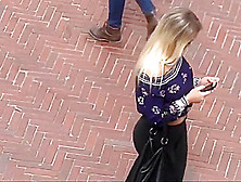 Blonde Tourist Of The Wonderful Ass Of Legging Part 1