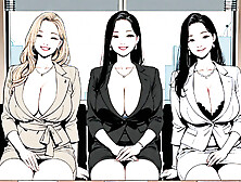 Office Gangbang Party for Hot MILFs