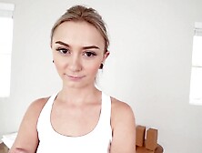 Pov Casting Skinny 100Lb Blonde American Teen Chloe Temple In Yoga Pants