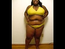 Ebony BBW in bikini