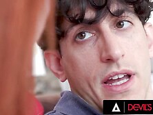 DEVILS FILM - mother I'd like to fuck Redhead Stepmom Caught Her Stepson Fapping And This babe Finishes The Job