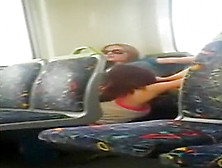 Caught Teen 18  Girls Eat Pussy On Public Bus