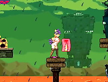Asian cartoon game. Busty blonde skank fucking (Demo version)