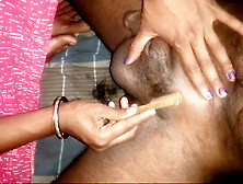 My Wife Riya Cut My Dick Hair Today and Sucking