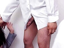 Japanese High School Slut Gets Destroyed by Two Horny Dudes Unbelievable MMF Threesome Action!