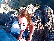 Risky Public Fuck On A Cliff.  Amateur Mia Bandini