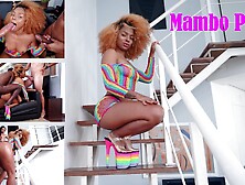 Sexy Fitness Ebony Rebeca Villar Fucked By 3 Huge Cocks (Dap