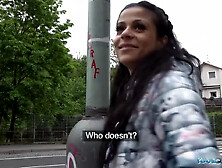 Sexy Sandra And Sandra Soul - Sexy Brunette Fucked In Public