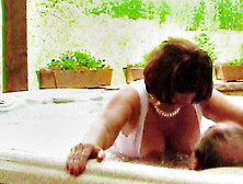 IN THE HOTTUB WITH HUBBY'S FRIEND 2