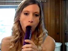 She Takes A Massive Anal Dildo On Webcam