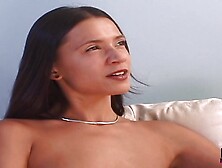 Gorgeous Brunette Makes A Hot Casting Video