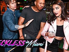RecklessInMiami - Emily Willis Takes Michael Vegas & Ricky Johnson’s Rods