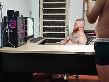 Behind the scenes,  hardcore banging with a sexy,  large-assed cutie.