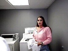 Large breasts blond mother i'd like to fuck swallows biggest BBC spunk flow from her late nite food delivery driver ft Misty Rei