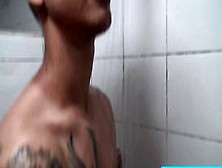 Straight Latino Gets An Offer In The Shower For Pov Sex