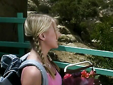 Public Bum - Brooklyn Rhodes gets covered in jizz after