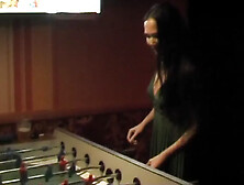 Natasha in hot homemade porn vid with a chick kissing a dick