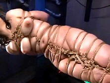 Asian cunt Ayaka Shintani bound in shibari and brutally whipped to scream