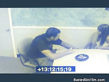 Break Room Blowjob Caught On Security Camera