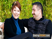 Redhead Takes Her Husband To Swinger Party