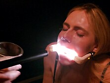 Rebel Rhyder Plays With Frozen Cum