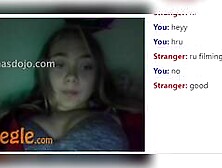 18yo omegle slut masturbates