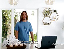 Step Son Tricks Blind Masseuse Stepmom Into Giving Him A RAUNCHY MASSAGE