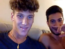 2 Handsome Italian Boys With Bubble Fit Asses Cum On Cam