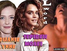 Sepideh Moafi & Stephanie Allynne LEZBIAN FINGER The L Word GenQ Snatch Licking Celebrity cunnilingus