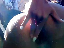Redheaded Bombshell Gets Massage & Doggy Style Fuck By The Pool - POV