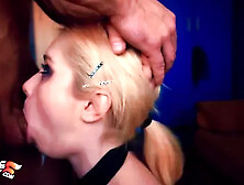 Cute Teen Sloppy Deepthroat Cock and Cum in Mouth Closeup