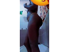 African Teen In Shower