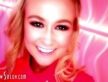 ATTRACTIVE BABES DANCE TEASE STRIP SUCK JERK MILK BLOW PENIS at SWALLOW SALON