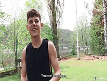 Warm Outdoor Twink Blowjob And Fun