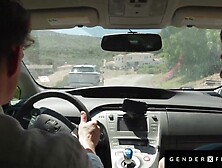 Hot AF Trans Carwash Whores Railed By Large Cocked Fratboys