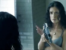 Everly (2014) - Salma Hayek's Sexy Breasts and Ass