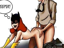 Batman With Catwoman And Batgirl Orgies