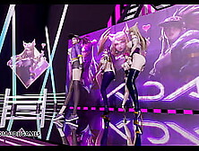 [Mmd] Laysha - Chocolate Cream Sweet Striptease Kpop Dance Ahri Akali Kaisa Evelynn Kda League Of Legends 4K 60Fps